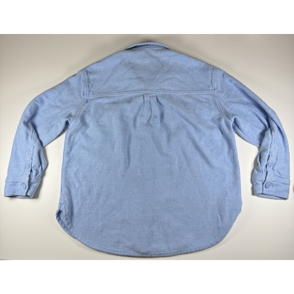 American Eagle Shacket, Woman's Size Medium, Light Blue, 100% Cotton, Button Up - Picture 3 of 9